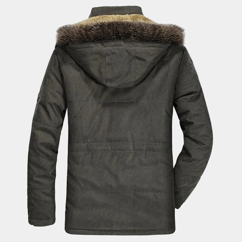 Men’s Winter Parka Jacket with Fur Collar – Warm, Durable & Timeless Style